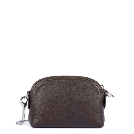 Lancaster Foulonne Double Coin Purse 170-28 Dark Brown