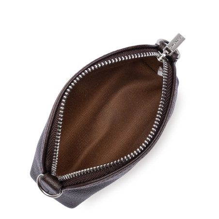 Lancaster Foulonne Double Coin Purse 170-28 Dark Brown