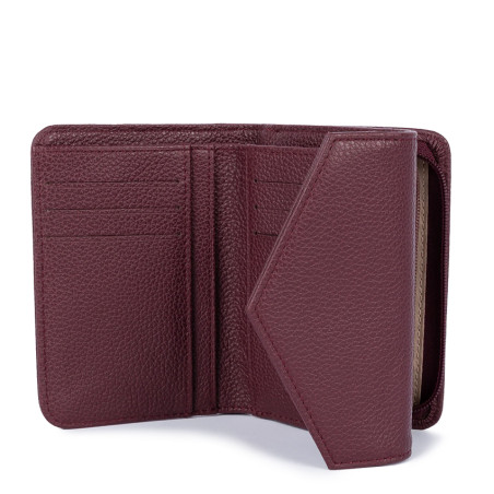 Lancaster Foulonne Double Back Pocket Wallet 170-29 Bordeaux