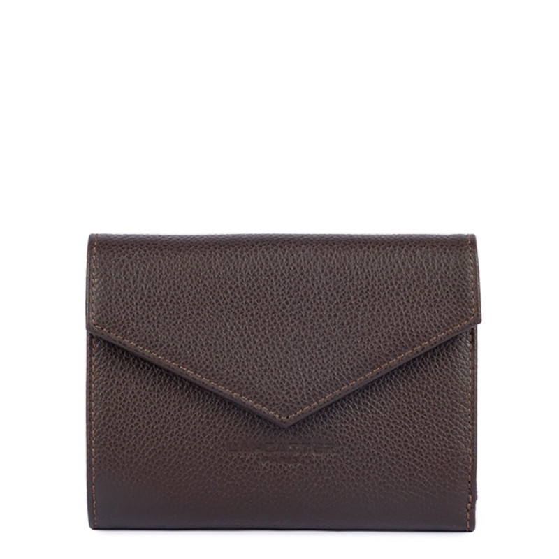 Lancaster Foulonne Double Back Pocket Wallet 170-29 Dark Brown