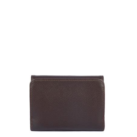 Lancaster Foulonne Double Back Pocket Wallet 170-29 Dark Brown