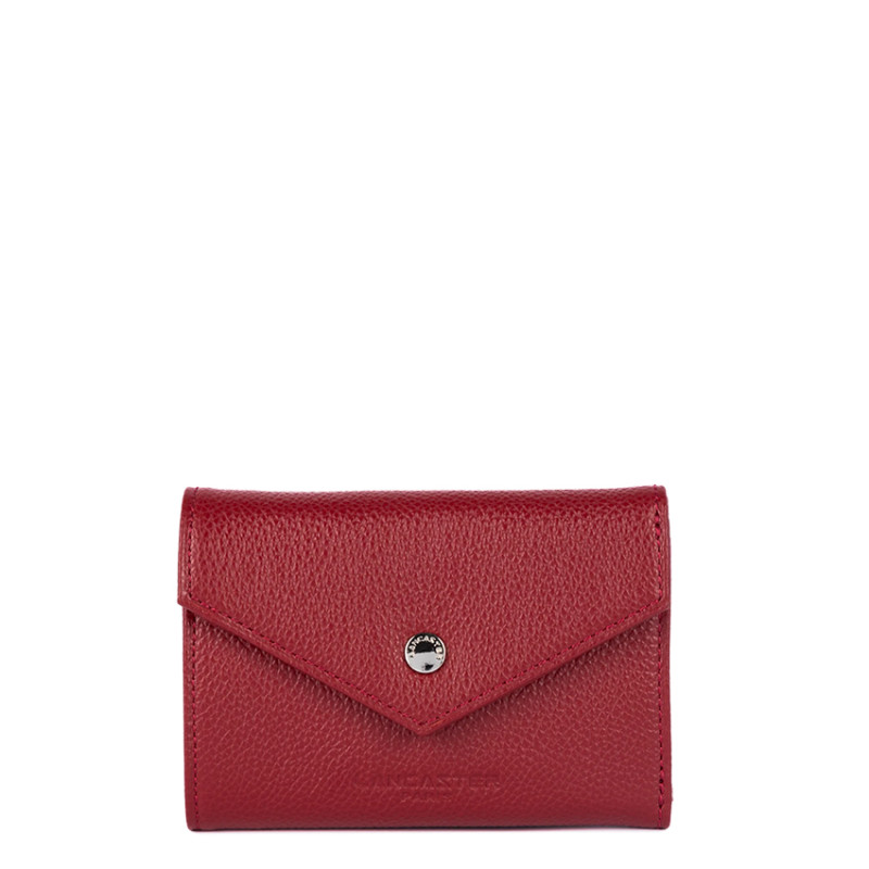 Lancaster Foulonné Card Holder 170-36 Carmine