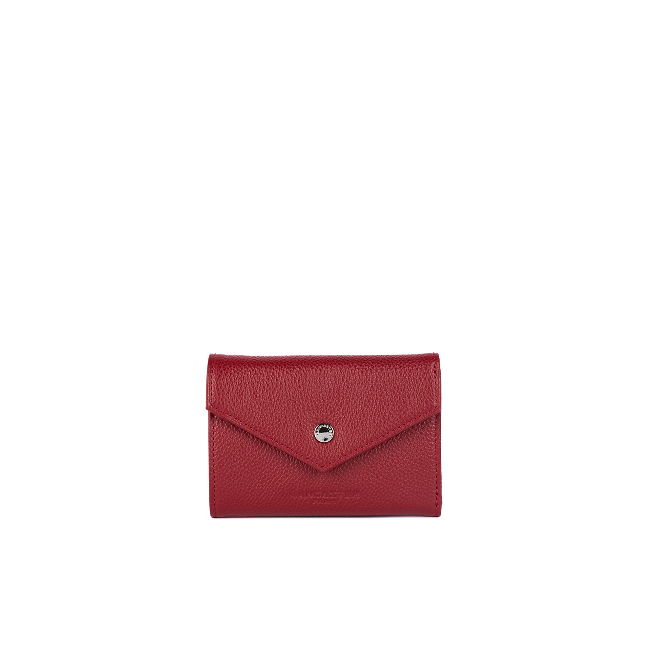 Lancaster Foulonné Card Holder 170-36 Carmine