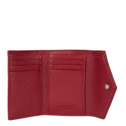 Lancaster Foulonné Card Holder 170-36 Carmine