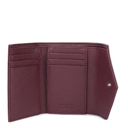 Lancaster Foulonné Card Holder 170-36 Bordeaux