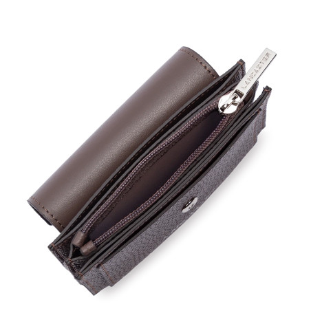Lancaster Maya Double Kba Card Holder 117-010 Brown