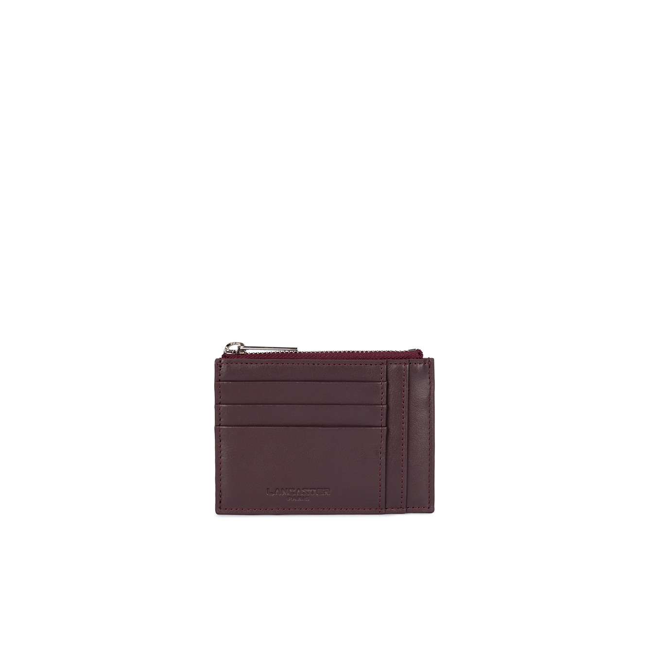 Lancaster Paris Porte Cartes 131-022 Bordeaux Foncé face
