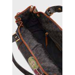 Gérard Darel The 24 Hours Handbag in Oiled Canvas and Printed Patches
