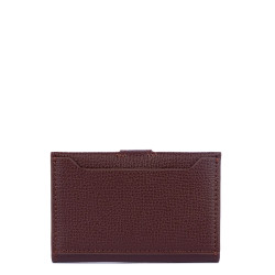 Lancaster Sierra Card Holder in Grained Leather 138-011 Dark Bordeaux