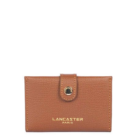 Lancaster Sierra Porte Cartes En Cuir Grainé 138-011 Camel