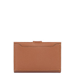 Lancaster Sierra Card Holder in Grained Leather 138-011 Camel