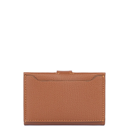 Lancaster Sierra Card Holder in Grained Leather 138-011 Camel