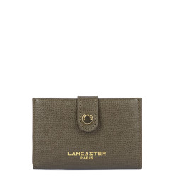 Lancaster Sierra Card Holder in Grained Leather 138-011 Khaki