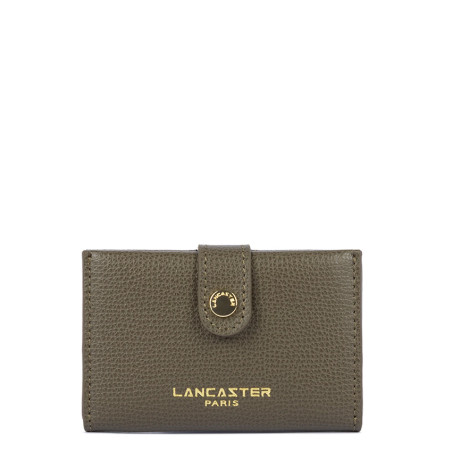 Lancaster Sierra Porte Cartes En Cuir Grainé 138-011 Kaki face