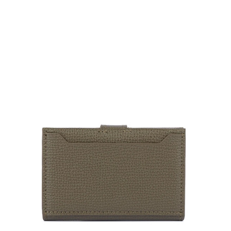 Lancaster Sierra Card Holder in Grained Leather 138-011 Khaki