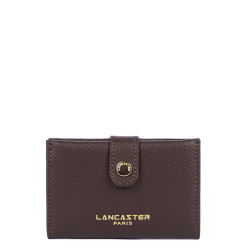 Lancaster Sierra Porte Cartes En Cuir Grainé 138-011 Marron Foncé