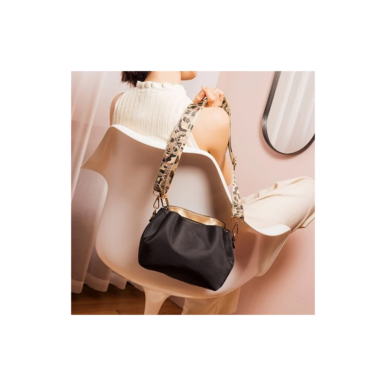 Lollipops Teralia Multi-Pocket Rolling Bag Black