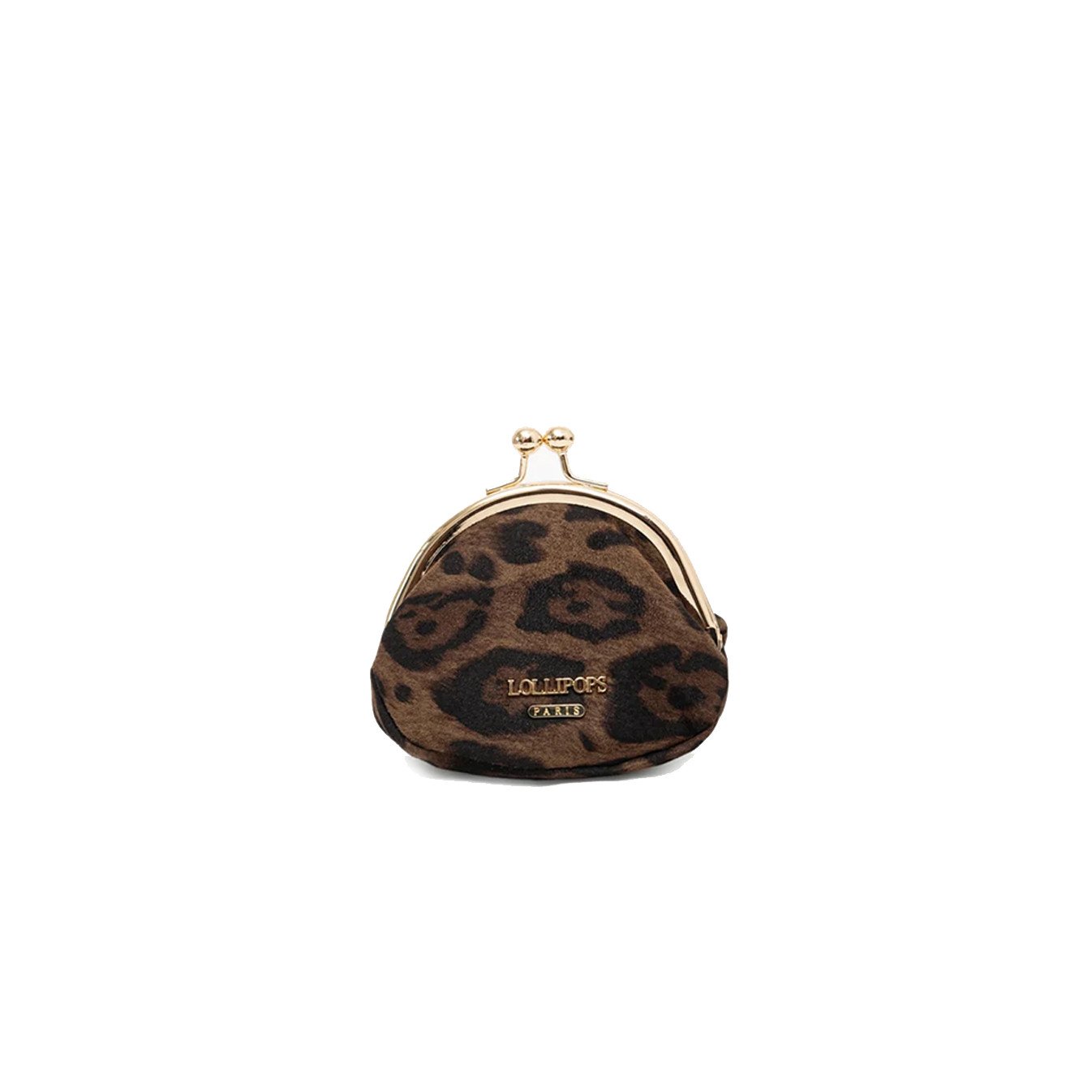 Lollipops Tim Coin Purse Leopard Brown