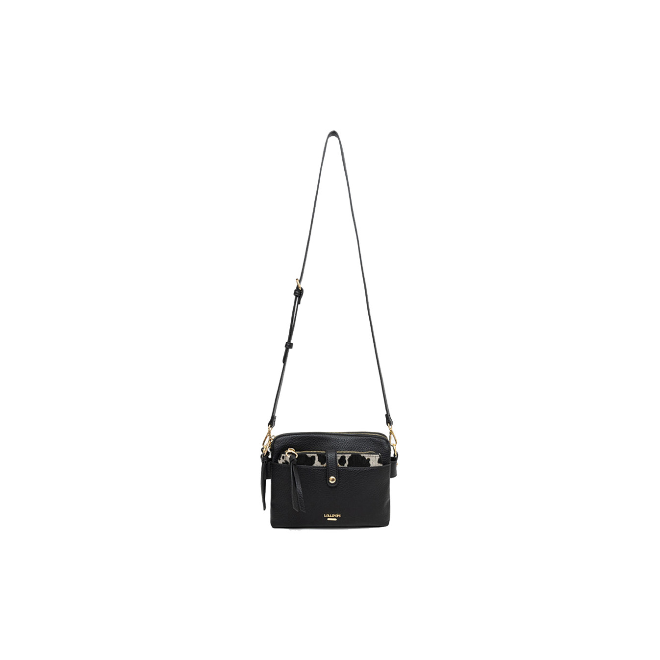 Lollipops Tim Multi-Pocket Crossbody Bag Black