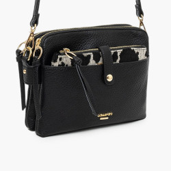 Lollipops Tim Multi-Pocket Crossbody Bag Black