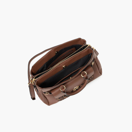 Lollipops Tim Large Handbag Cognac