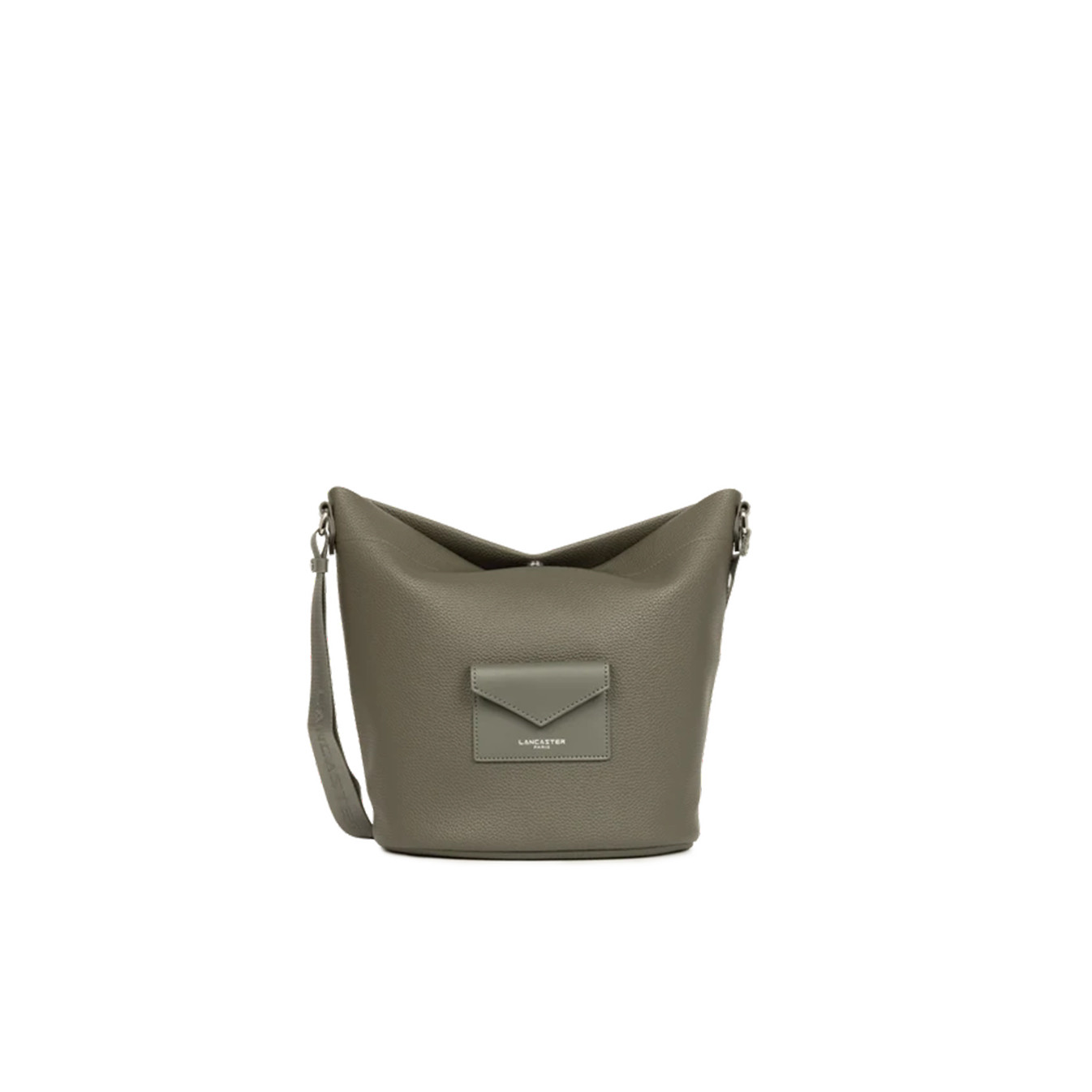 Lancaster Maya Double Kba Sac Seau Garni Cuir 517-107 Kaki face