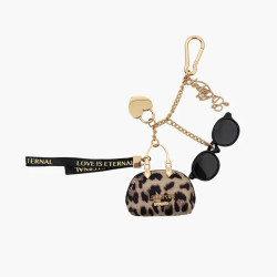 Lollipops Tissalia Leopard Keychain and Bag Charm 2 Tones