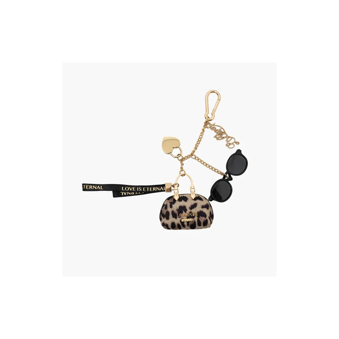 Lollipops Tissalia Leopard Keychain and Bag Charm 2 Tones