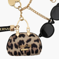 Lollipops Tissalia Leopard Keychain and Bag Charm 2 Tones