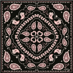 Lollipops Tricia Square Scarf Black