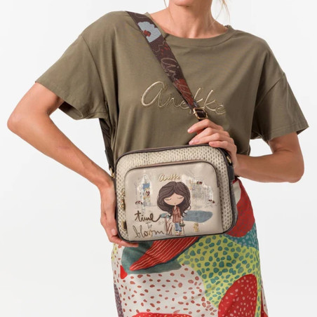 Anekke Tulip Multi-Pocket Multi-Strap Shoulder Bag