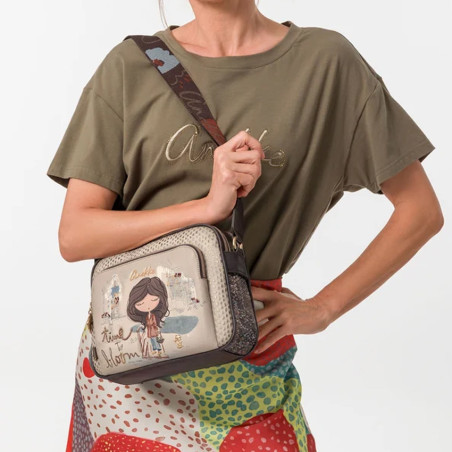 Anekke Tulip Multi-Pocket Multi-Strap Shoulder Bag