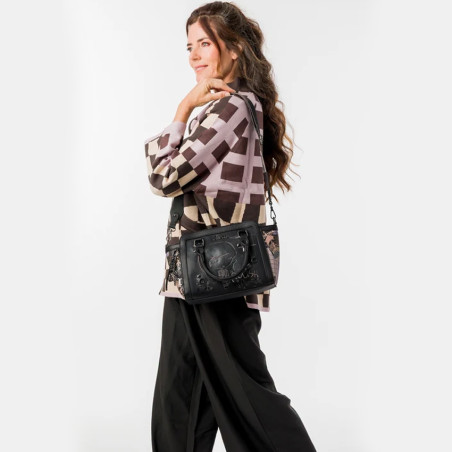 Anekke Iron Sac Bowling Noir porté épaule