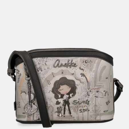 Anekke Orchestra Shoulder Bag 3 Compartments Brown