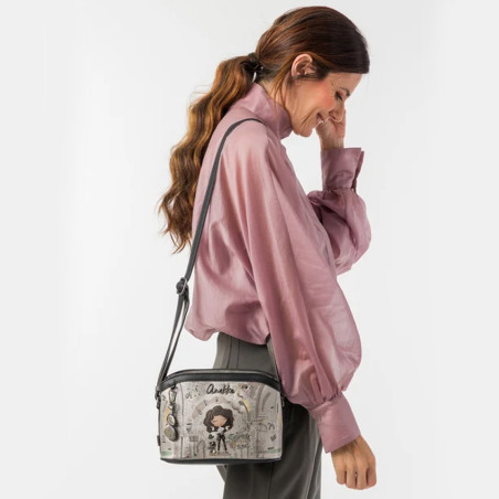Anekke Orchestra Shoulder Bag 3 Compartments Brown