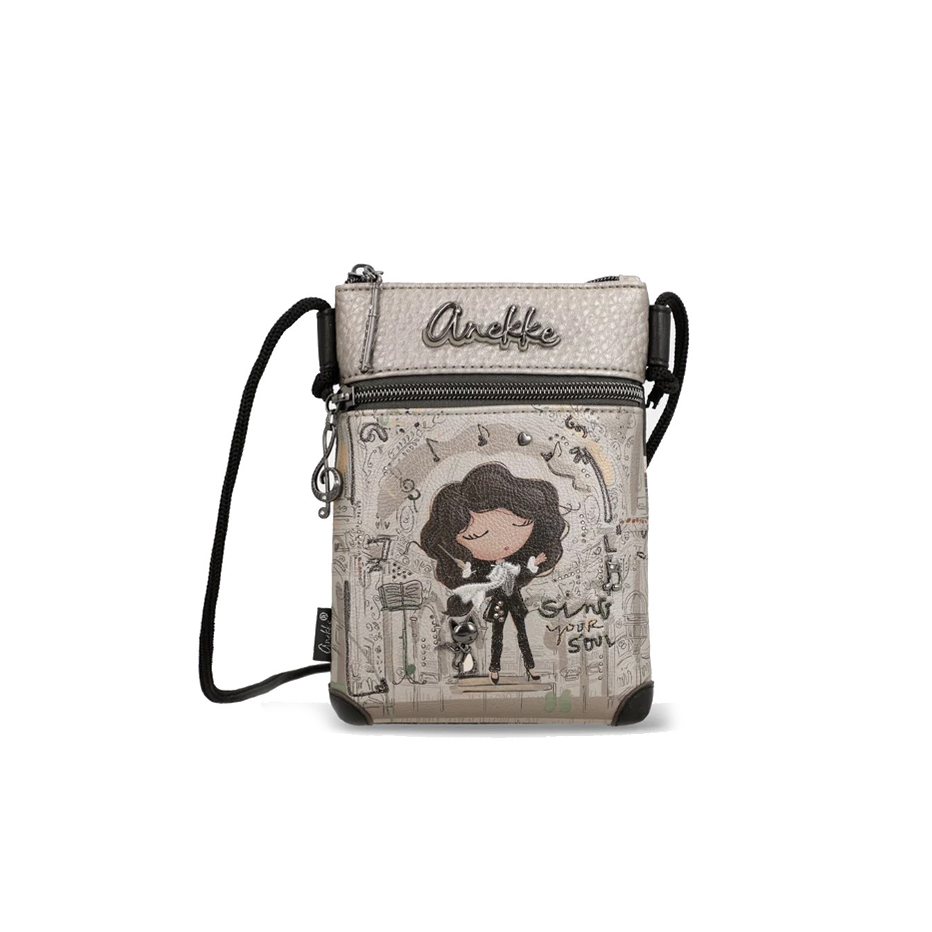 Anekke Orchestra Pochette Smartphone Marron