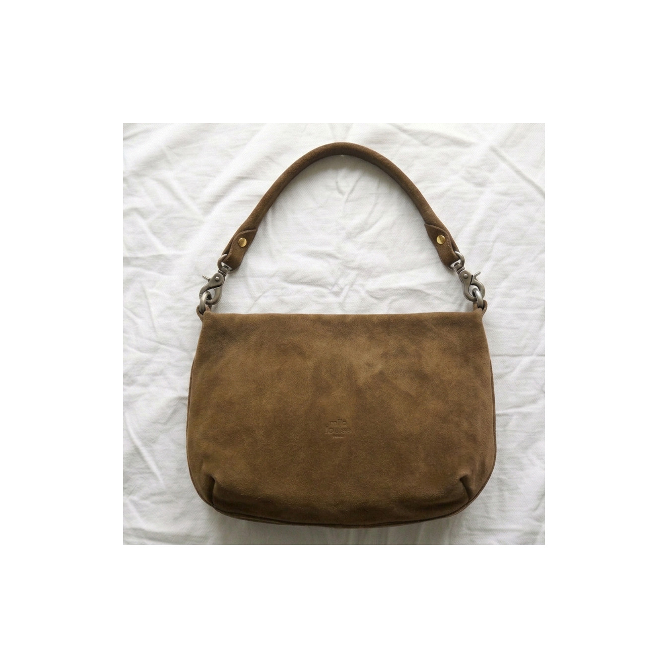 Mila Louise Maey V Crossbody Bag in Ocre Dark Leather