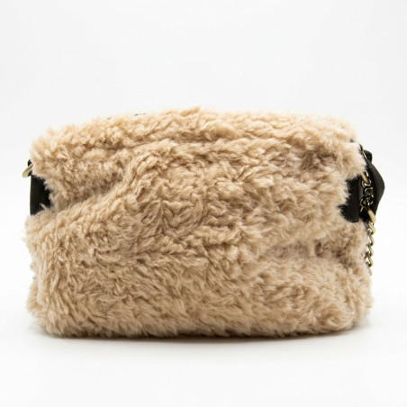 Mila Louise Mama L FR Faux Fur Trotting Bag Brown