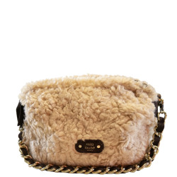 Mila Louise Mama L FR Faux Fur Trotting Bag Brown