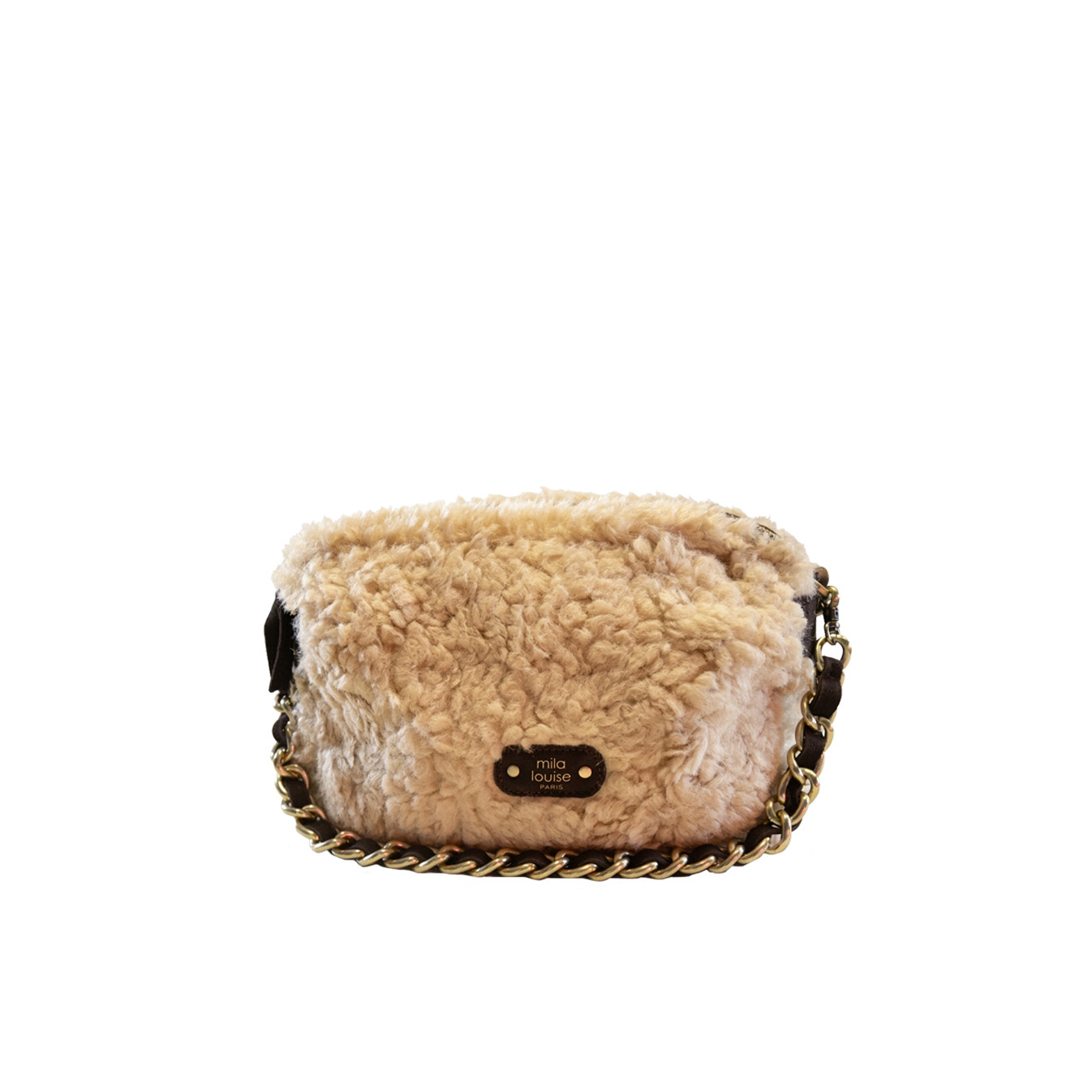 Mila Louise Mama L FR Faux Fur Trotting Bag Brown