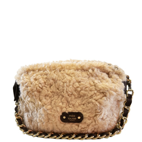 Mila Louise Mama L FR Faux Fur Trotting Bag Brown
