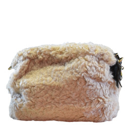 Mila Louise Mama L FR Faux Fur Trotting Bag Dark Khaki