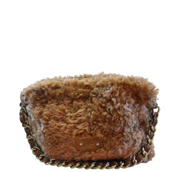 Mila Louise Mama L FR Faux Fur Trotting Bag Ochre