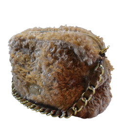 Mila Louise Mama L FR Faux Fur Trotting Bag Ochre