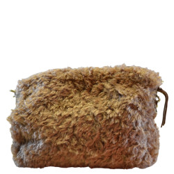 Mila Louise Mama L FR Sac Trotteur En Fausse Fourrure Ocre dos