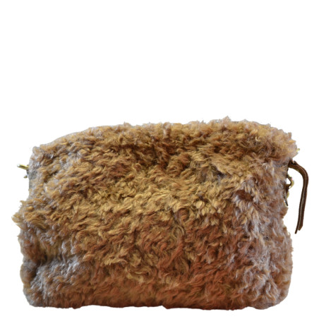 Mila Louise Mama L FR Faux Fur Trotting Bag Ochre
