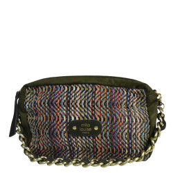 Mila Louise Mama TS Woven and Colored Kaki Dark Tote Bag