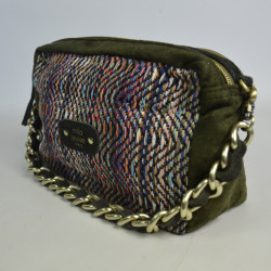 Mila Louise Mama TS Woven and Colored Kaki Dark Tote Bag