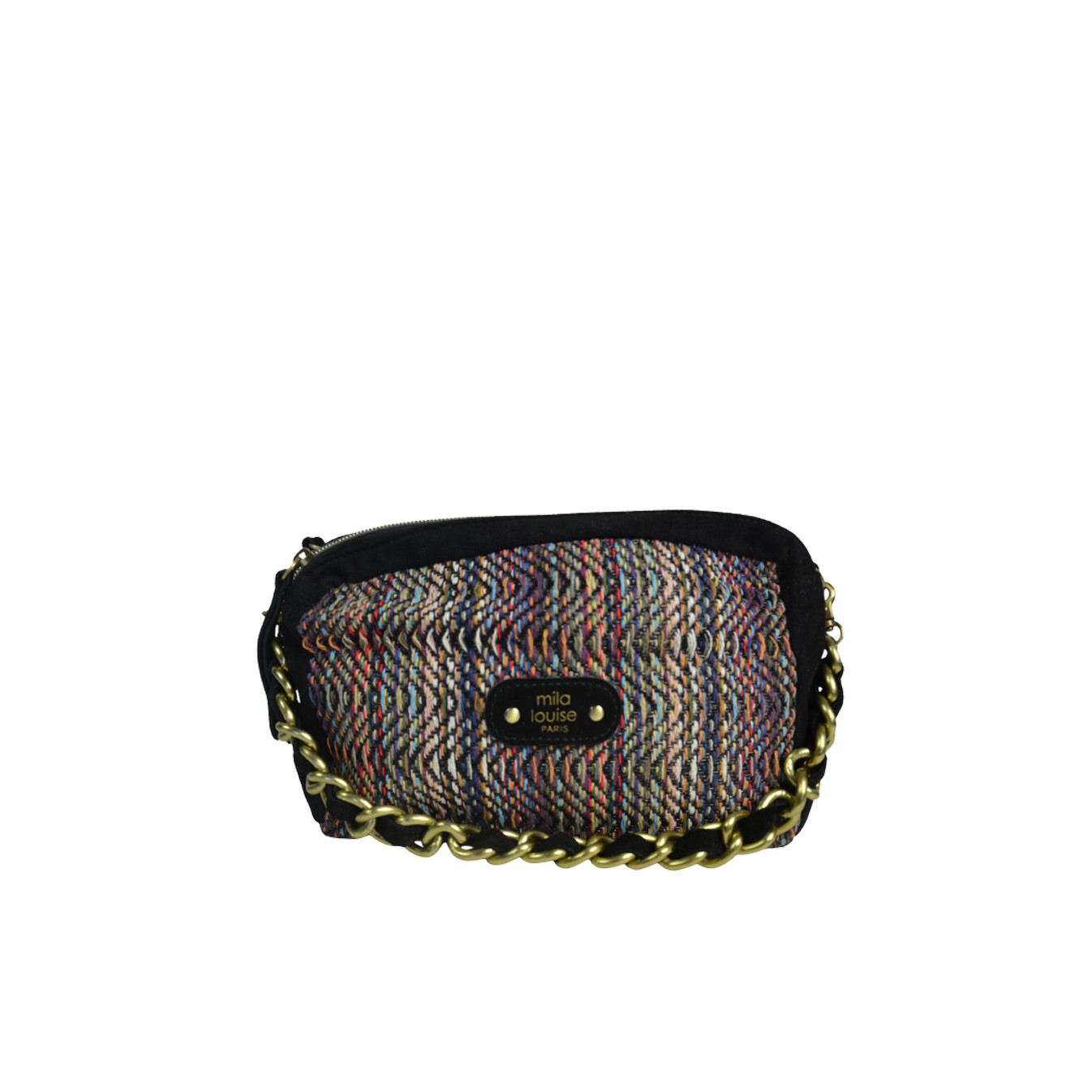 Mila Louise Mama TS Woven and Colored Tote Bag Black