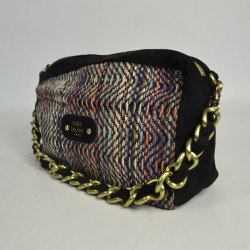Mila Louise Mama TS Woven and Colored Tote Bag Black